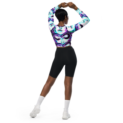 Long Sleeve Crop Top - Chroma Soirée