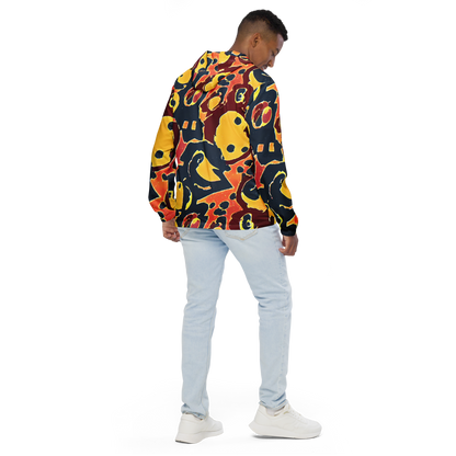 Men's Windbreaker - Sunset Silhouette