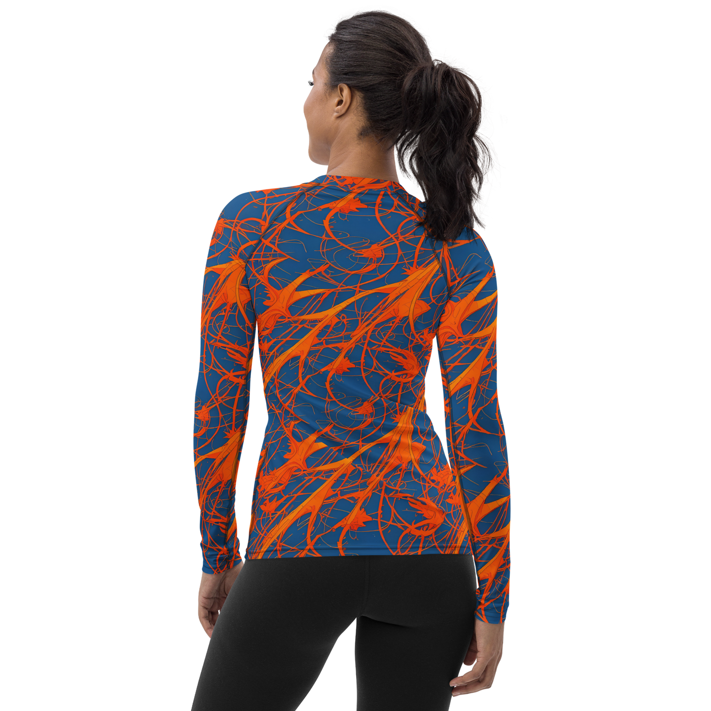 Women's Rash Guard - Nautical Ember