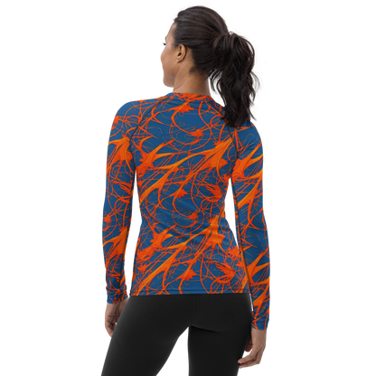 Women's Rash Guard - Nautical Ember