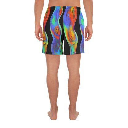 Men's Athletic Shorts - Vibrant Vortices