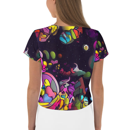 Women's Crop Tee - Galactic Playground