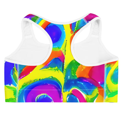 Sports Bra - Psychedelic Splash