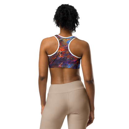 Sports Bra - Auroral Ripples