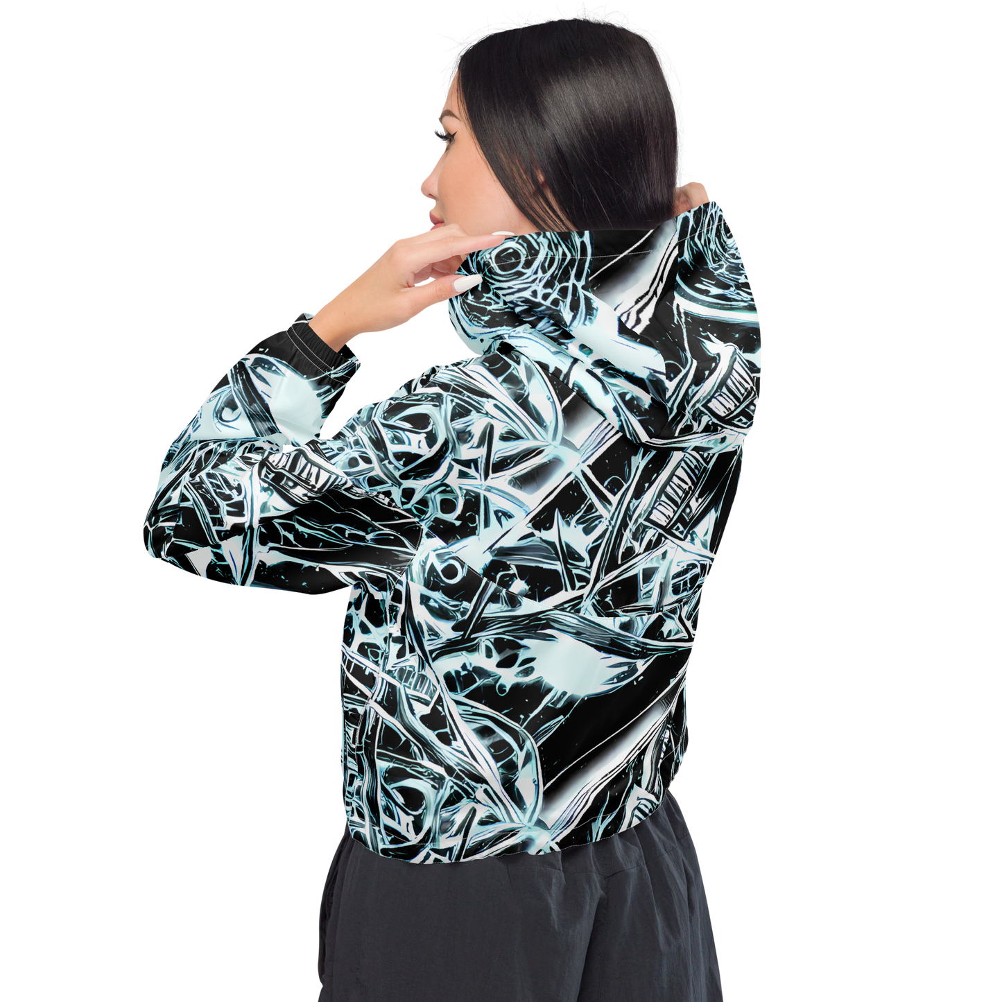 Women's Cropped Windbreaker - Frosted Infusion