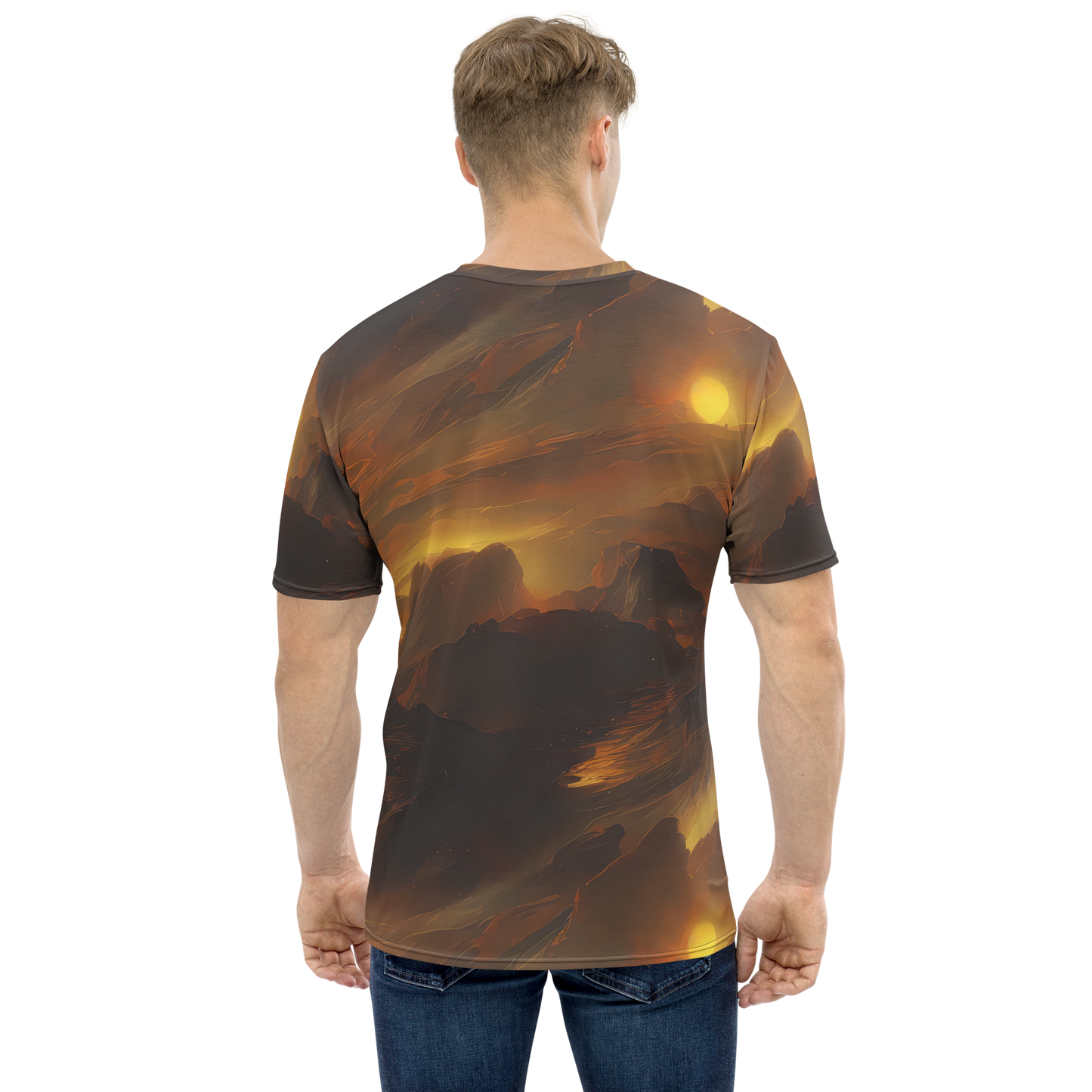 Men's Crew Neck T-Shirt - Sunset Shores