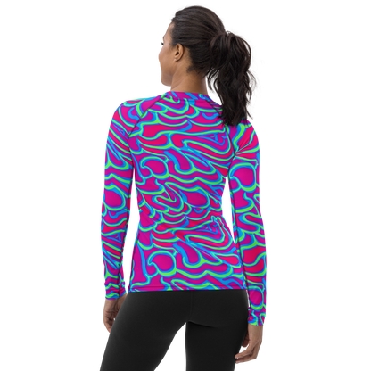 Women's Rash Guard - Aquatic Ember