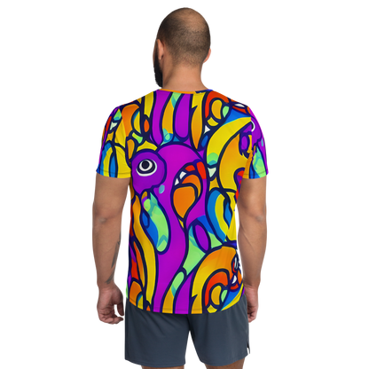 Men's Athletic T-Shirt - Kaleido Fish