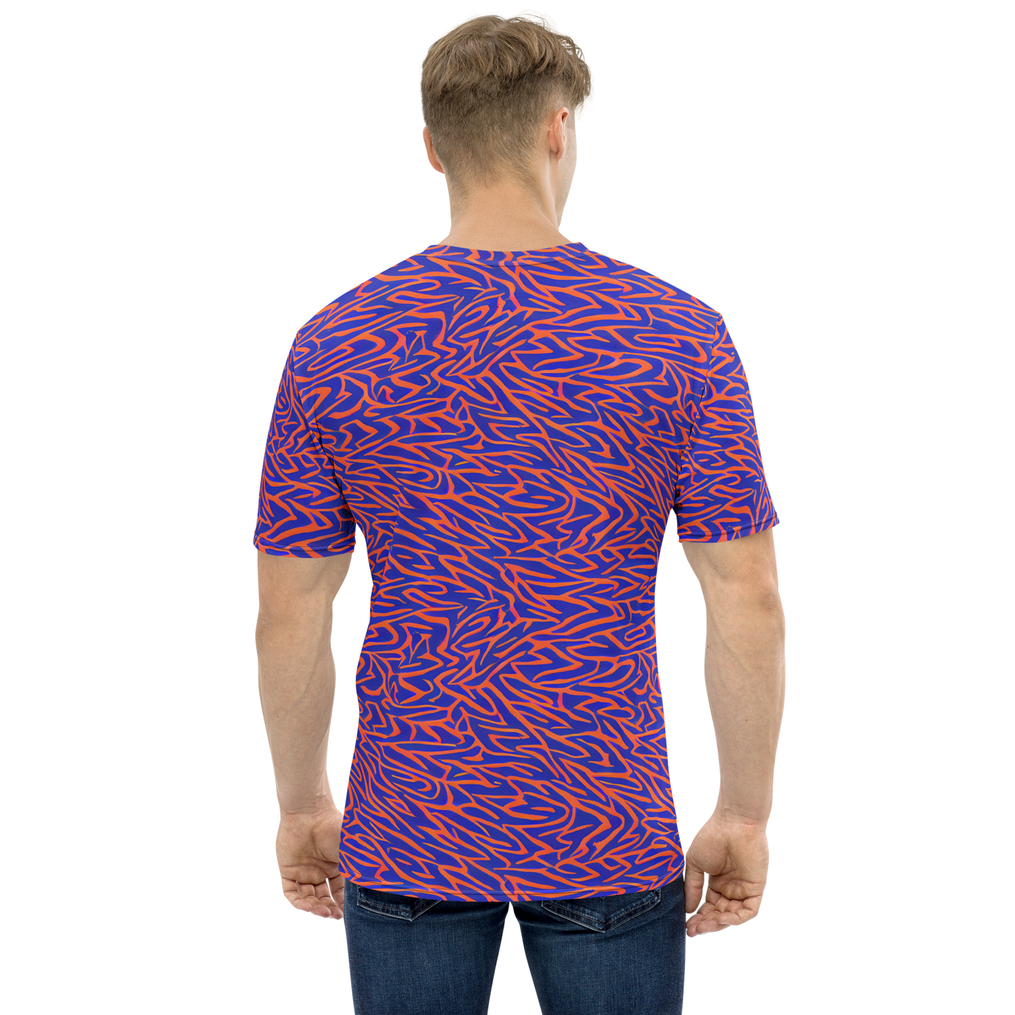 Men's Crew Neck T-Shirt - Sapphire Swirl