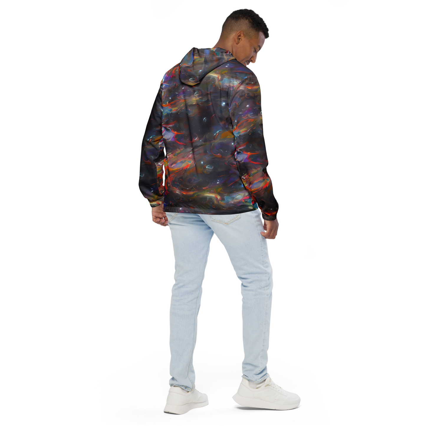 Men's Windbreaker - Chromatic Flux