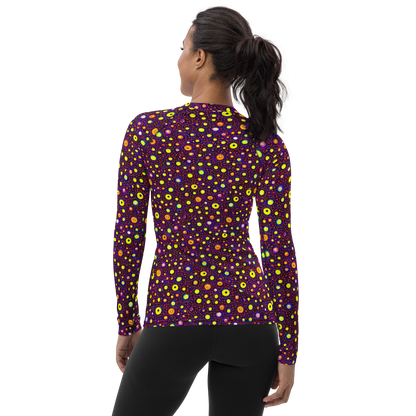 Women's Rash Guard - Cosmic Dotscape