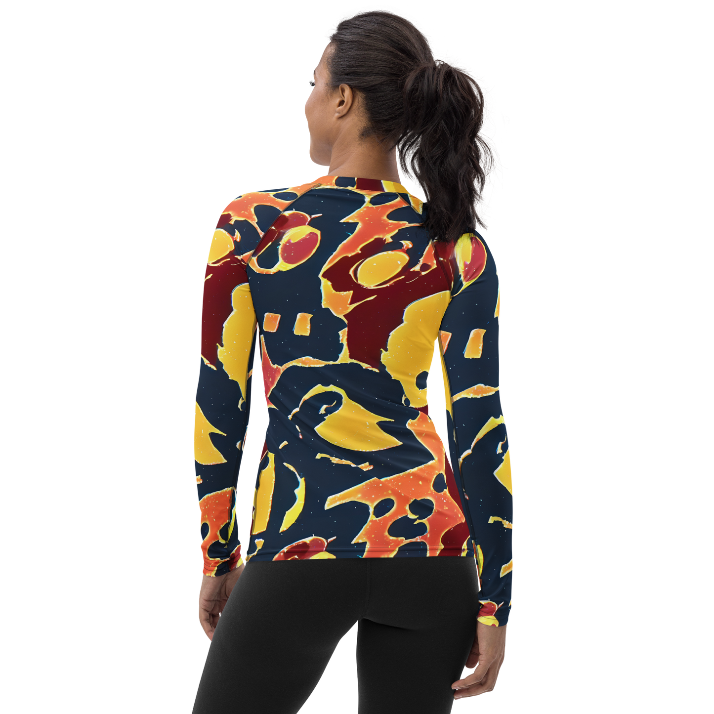 Women's Rash Guard - Sunset Silhouette