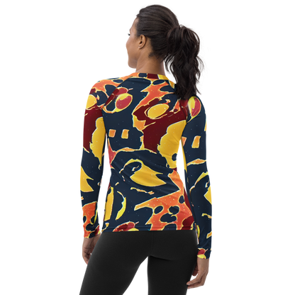 Women's Rash Guard - Sunset Silhouette