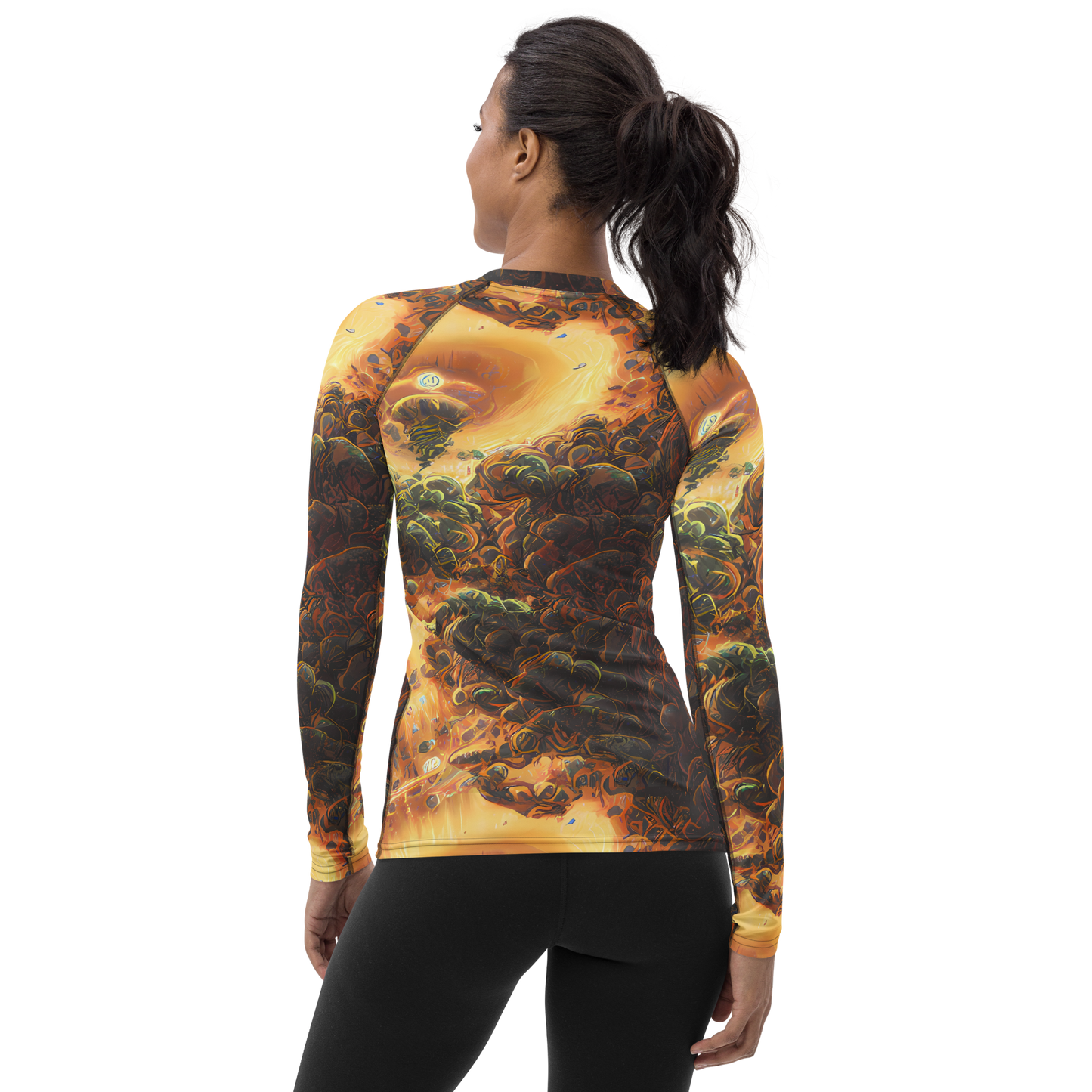 Women's Rash Guard - Volcanic Cascade