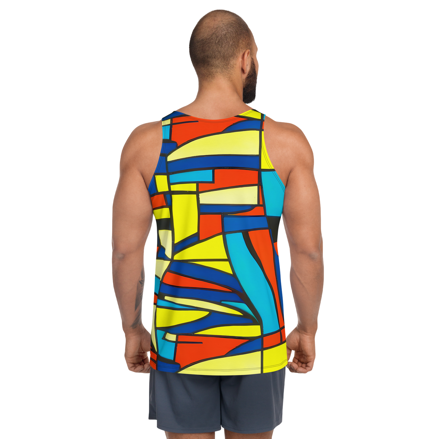 Men's Tank Top - Neon Fractals