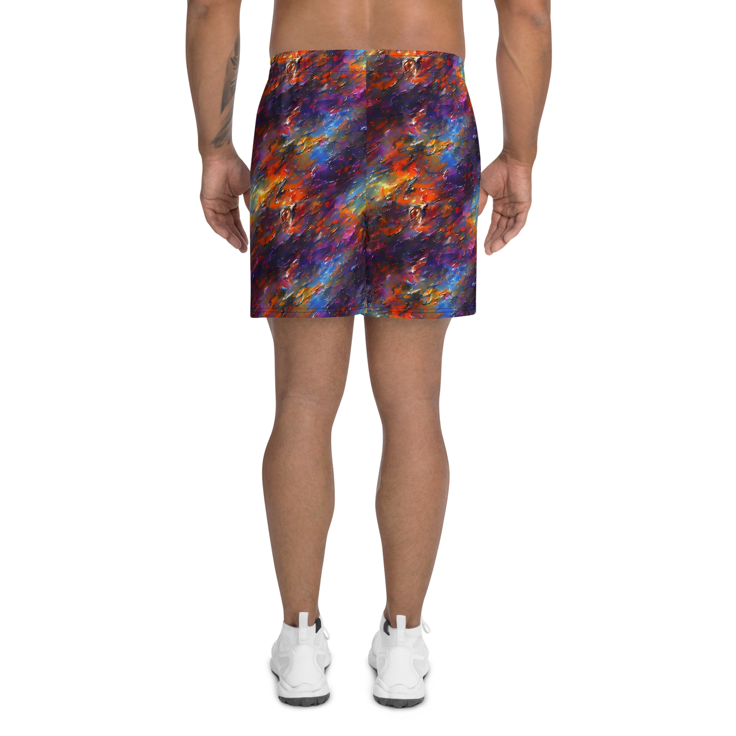 Men's Athletic Shorts - Auroral Ripples