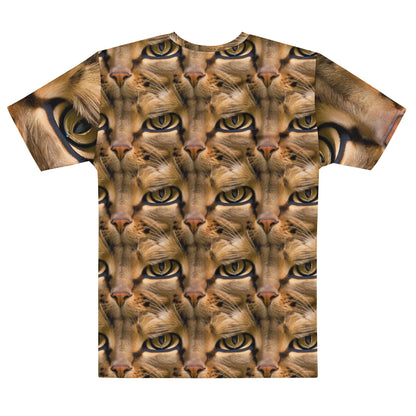 Men's Crew Neck T-Shirt - Feline Whisper