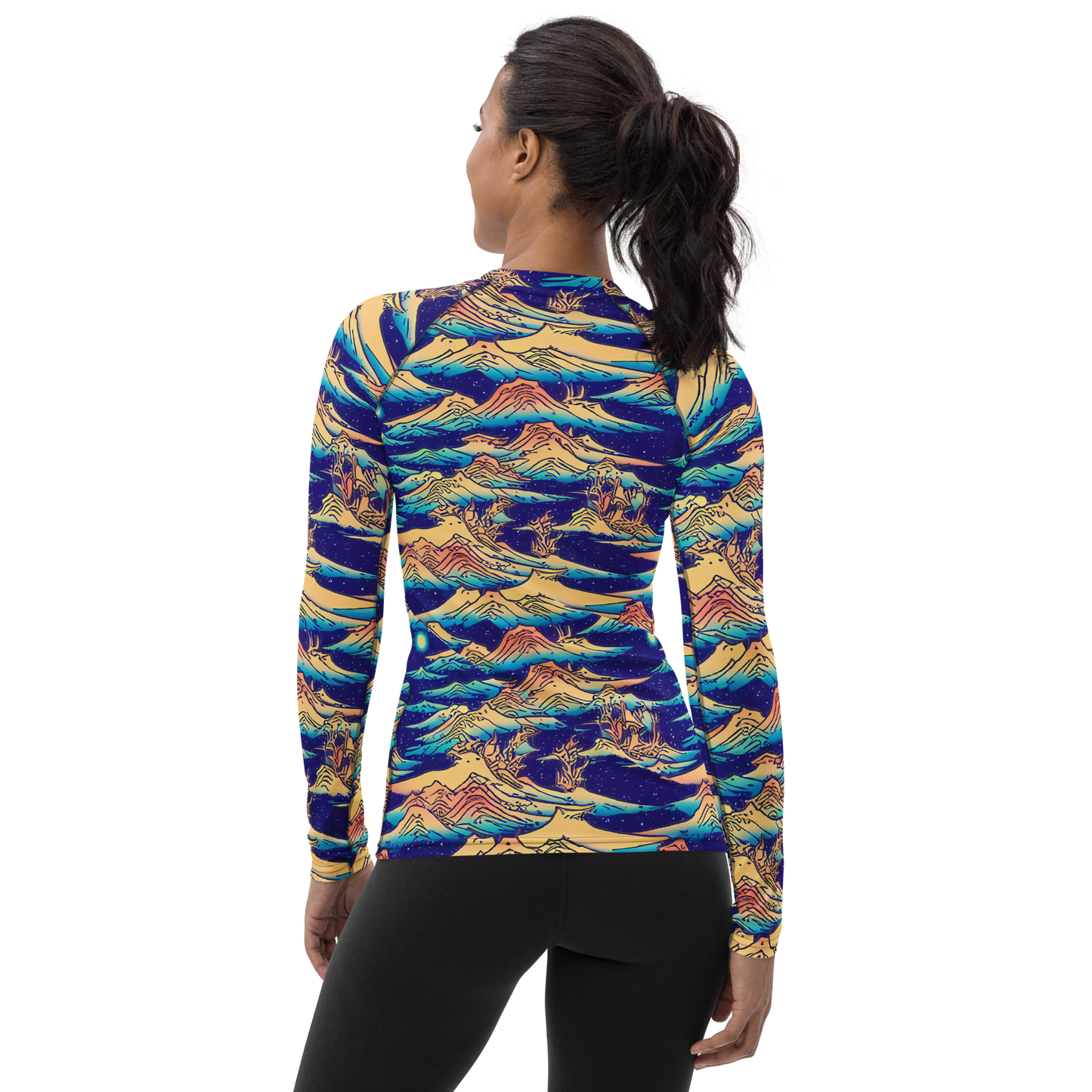 Women's Rash Guard - Mystical Mountain Mirage