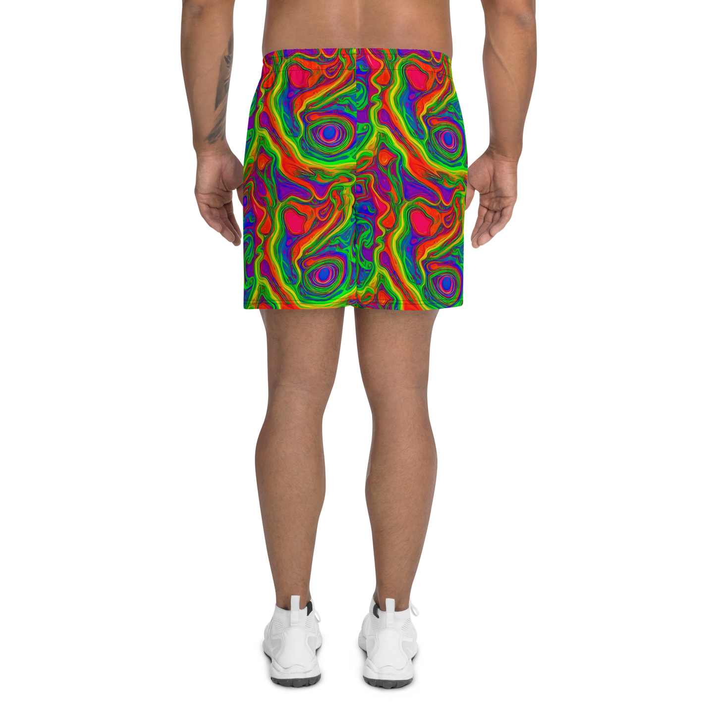 Men's Athletic Shorts - Psychedelic Waves