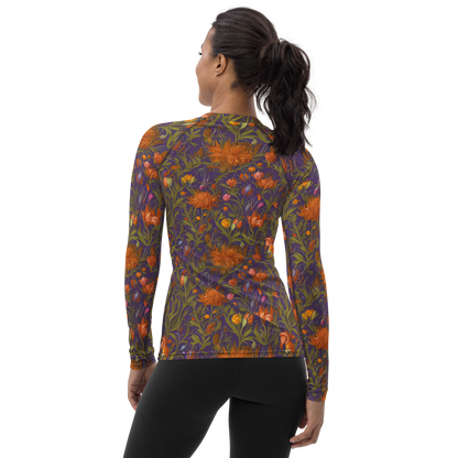 Women's Rash Guard - Botanical Nebula