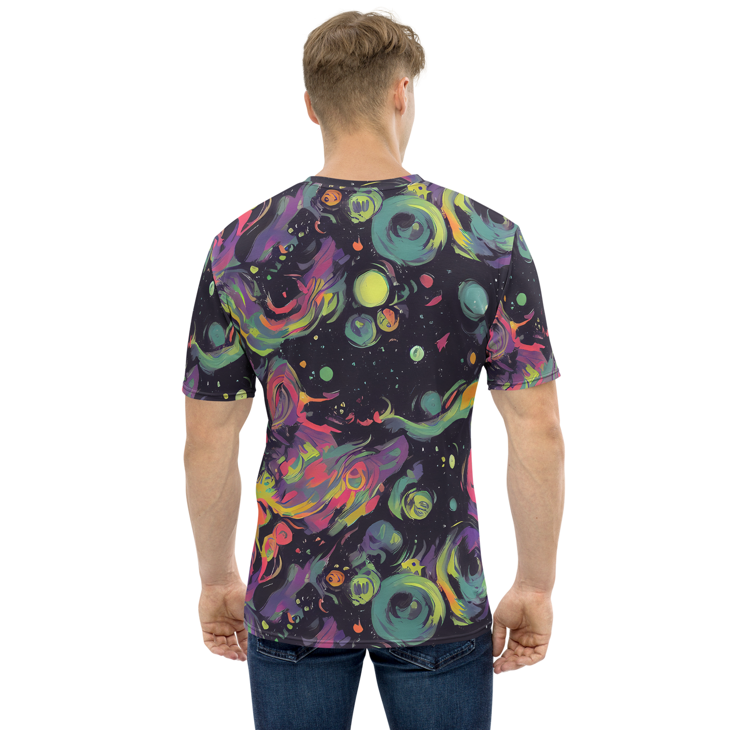 Men's Crew Neck T-Shirt - Psychedelic Drift