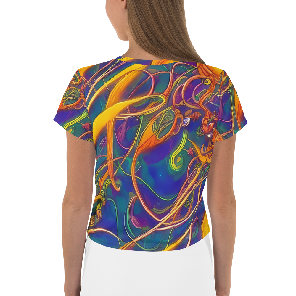 Women's Crop Tee - Luminous Whirl