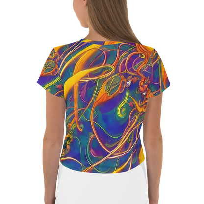 Women's Crop Tee - Luminous Whirl