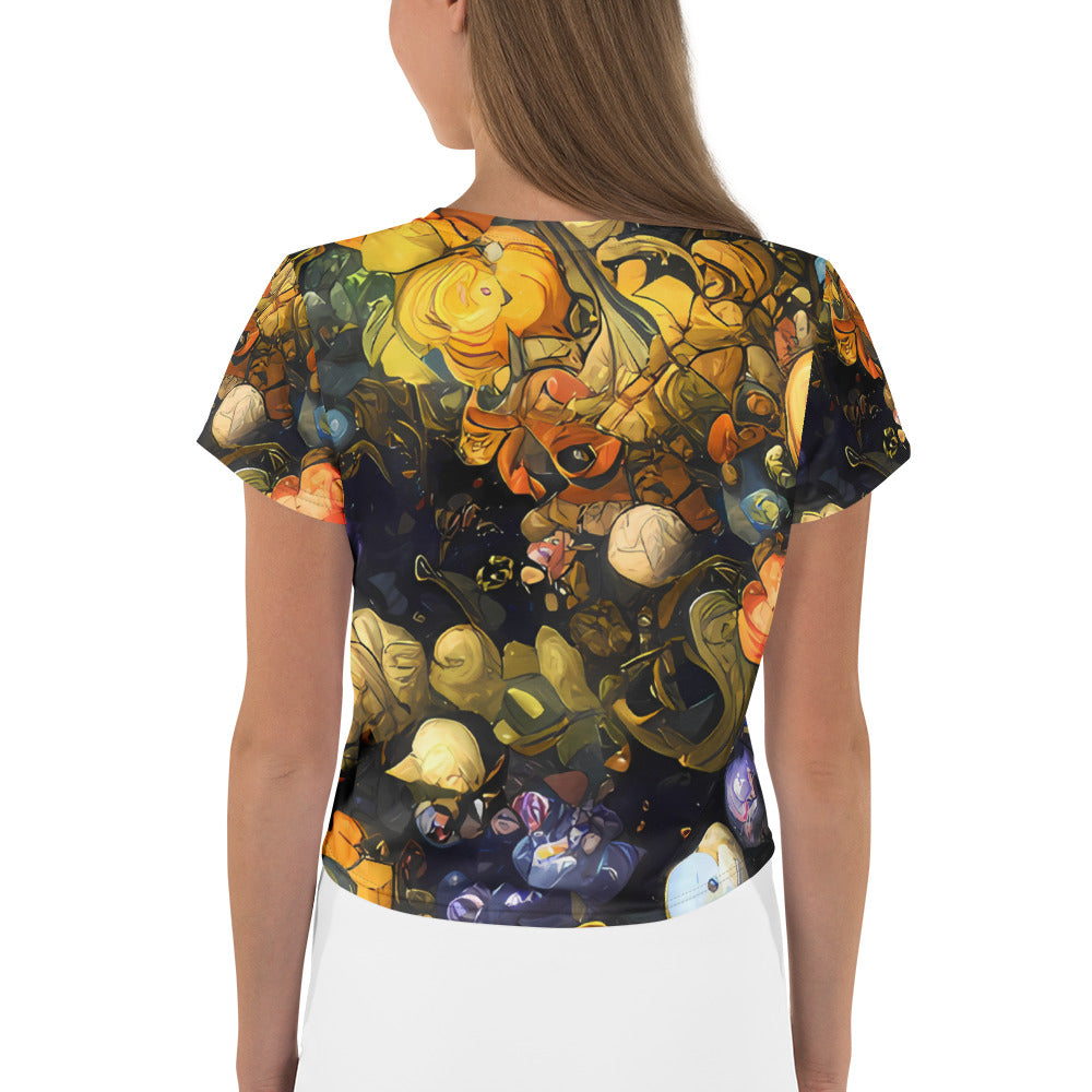 Women's Crop Tee - Baroque Blossom