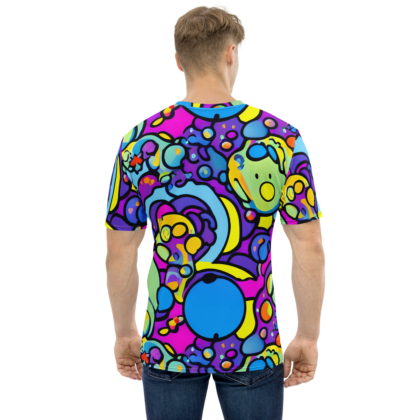 Men's Crew Neck T-Shirt - Radiant Lagoon