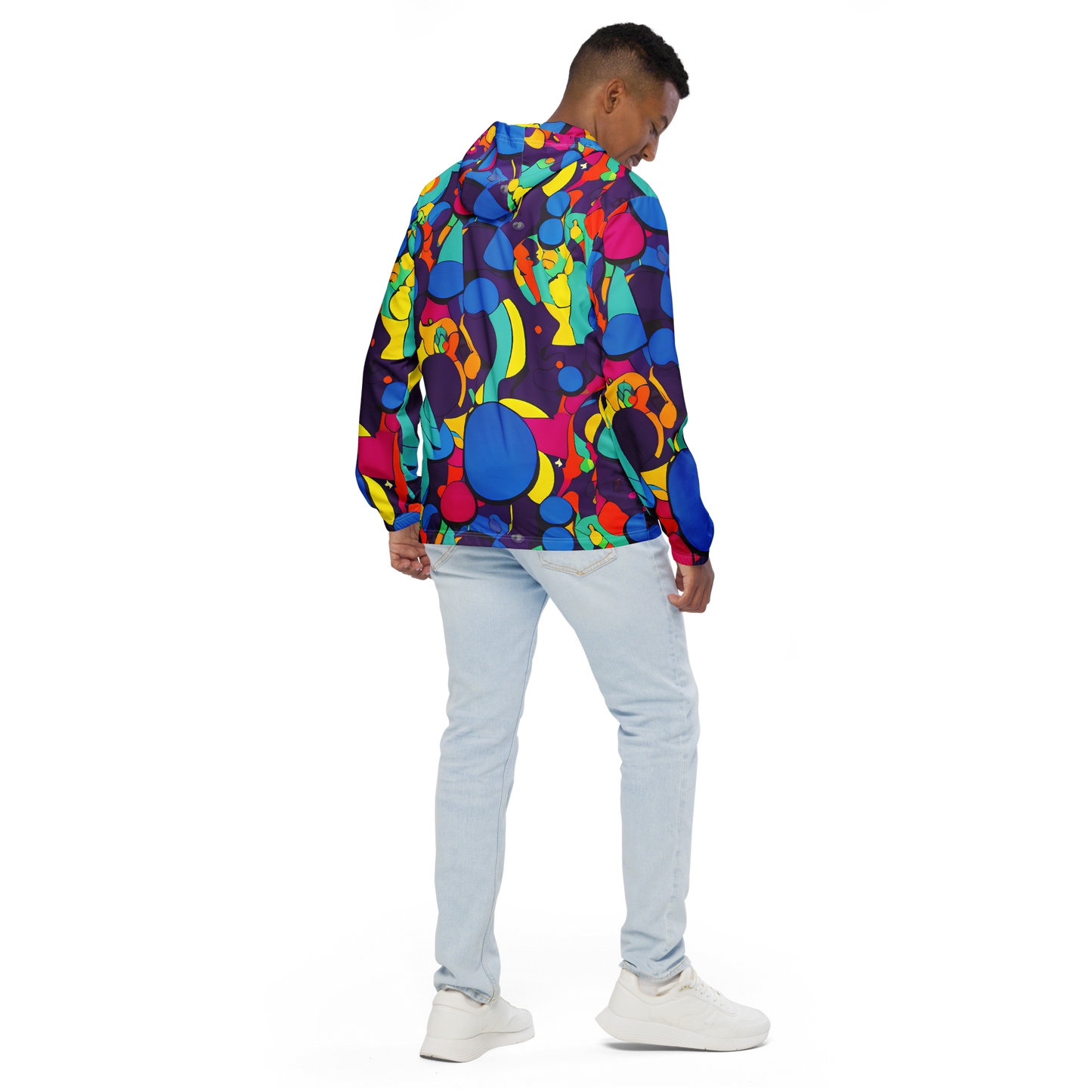 Men's Windbreaker - Psychedelic Harmony