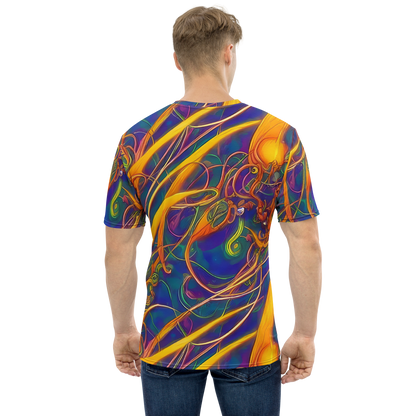 Men's Crew Neck T-Shirt - Luminous Whirl