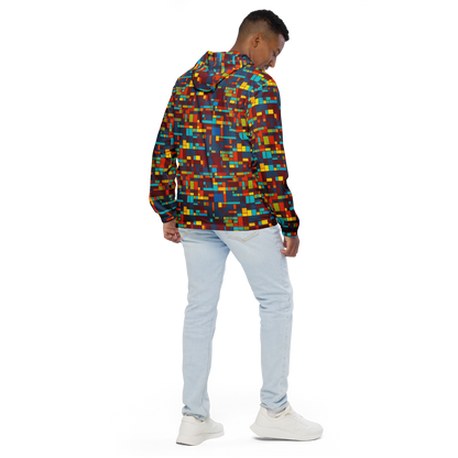 Men's Windbreaker - Astral Grid