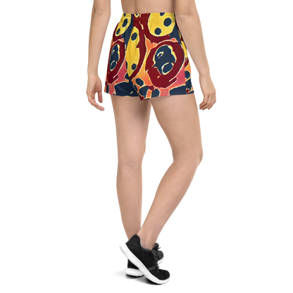 Women’s Athletic Shorts - Sunset Silhouette