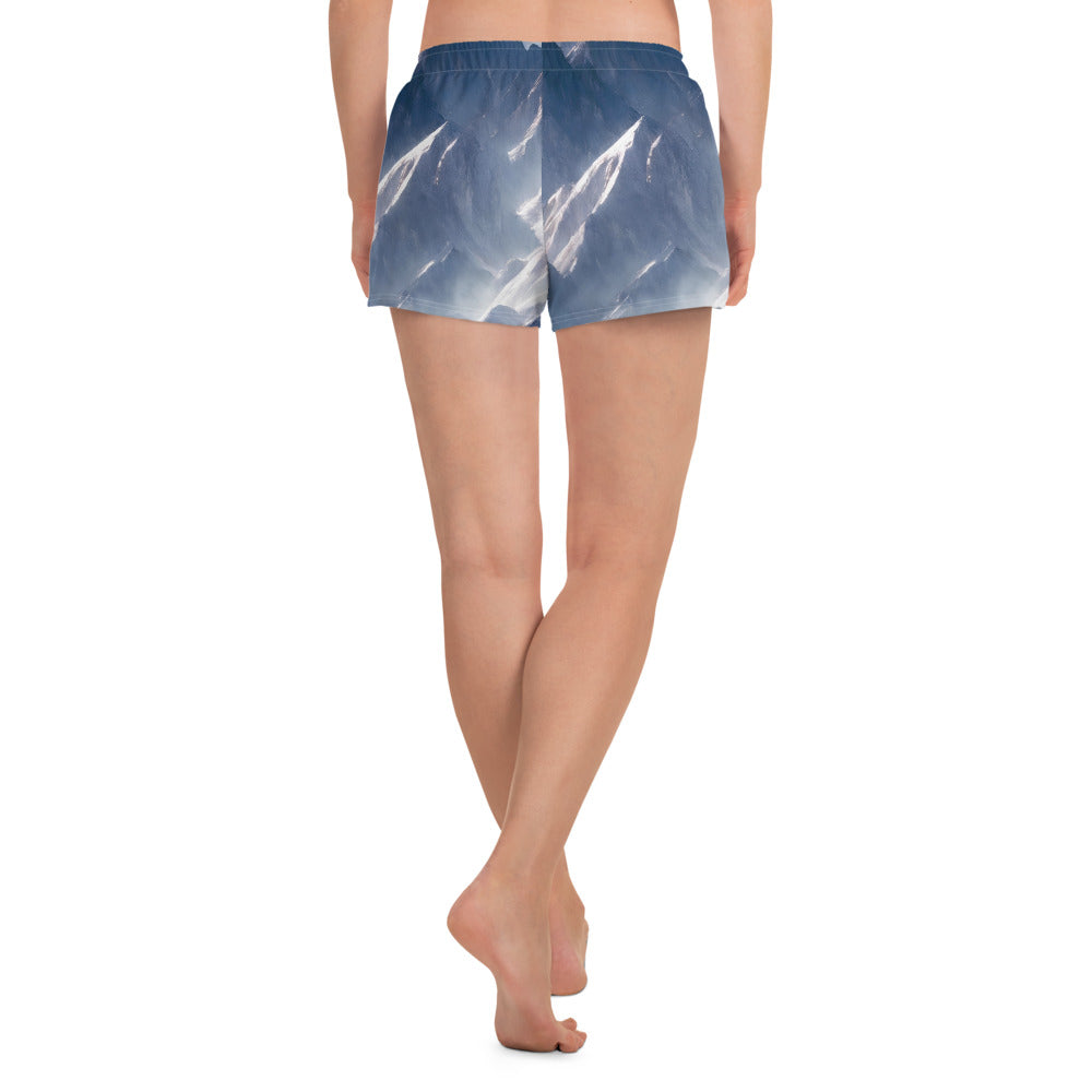 Women’s Athletic Shorts - Misty Pinnacles