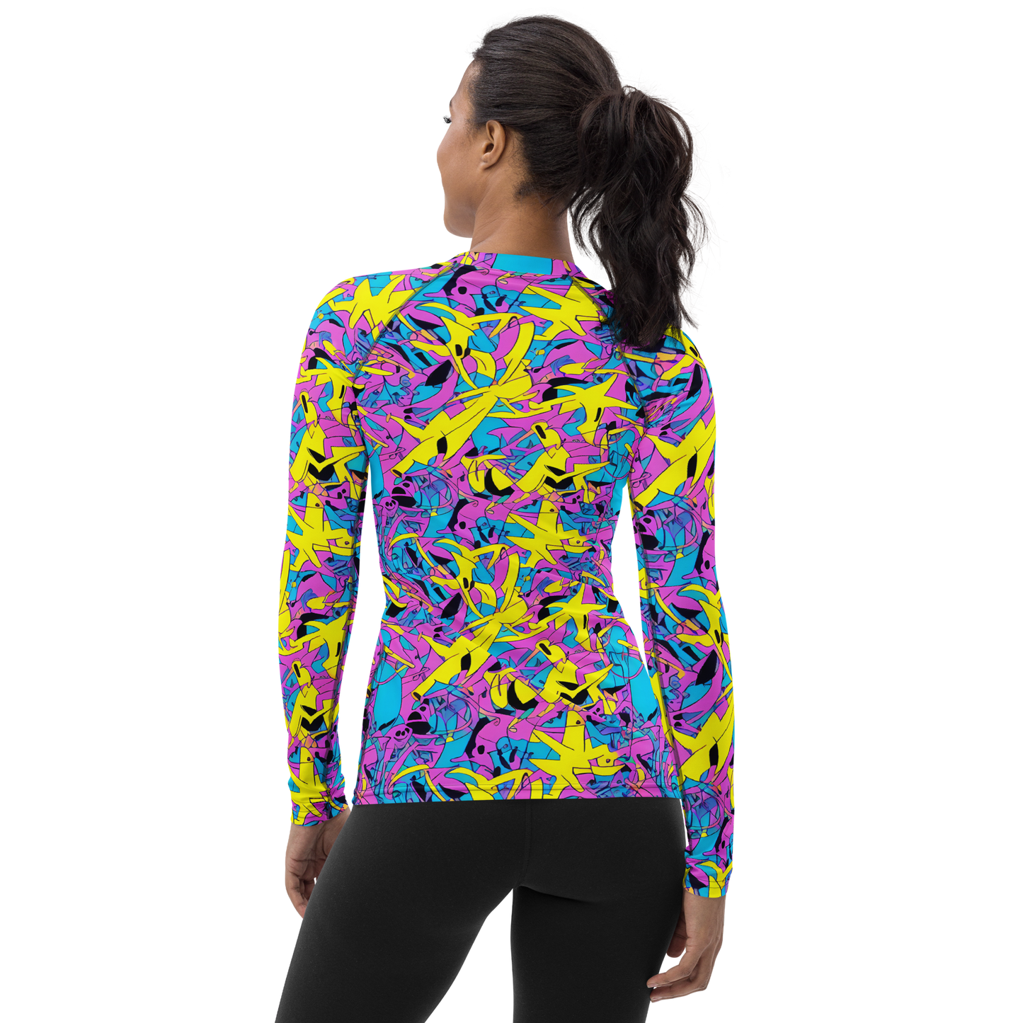 Women's Rash Guard - Neon Jive