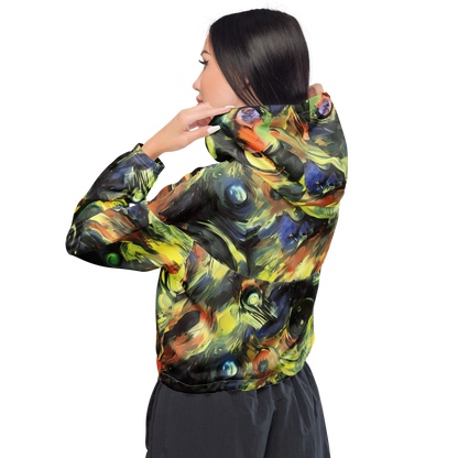 Women's Cropped Windbreaker - Seve Swirl