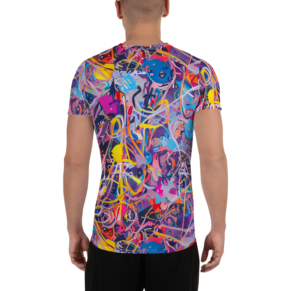 Men's Athletic T-Shirt - Vibrant Fusion