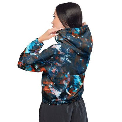 Women's Cropped Windbreaker - Ghenie's Whirl