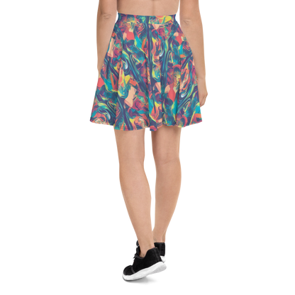 Skater Skirt - Neon Aurora