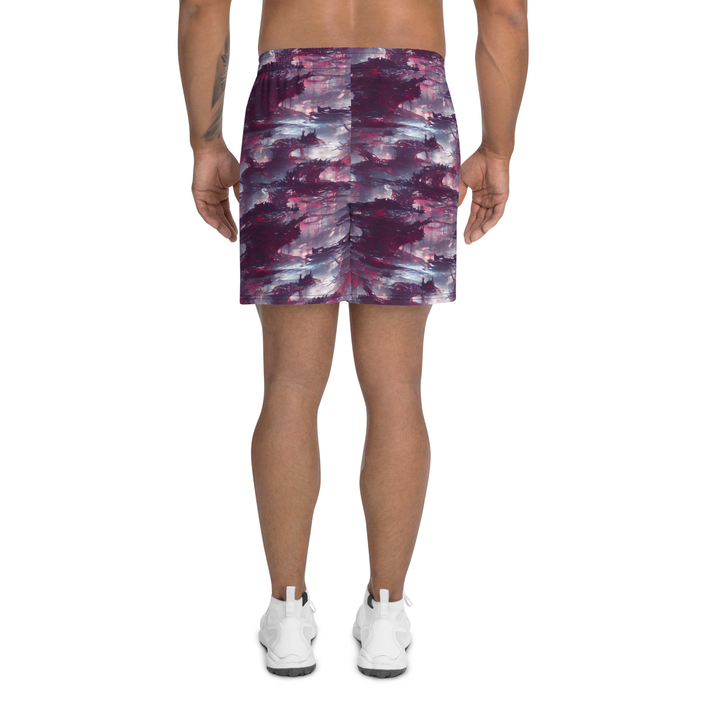 Men's Athletic Shorts - Twilight Fortresses