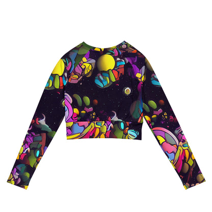 Long Sleeve Crop Top - Galactic Playground