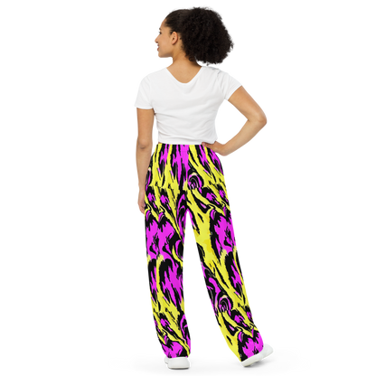 Wide-Leg Pants - Neon Savanna