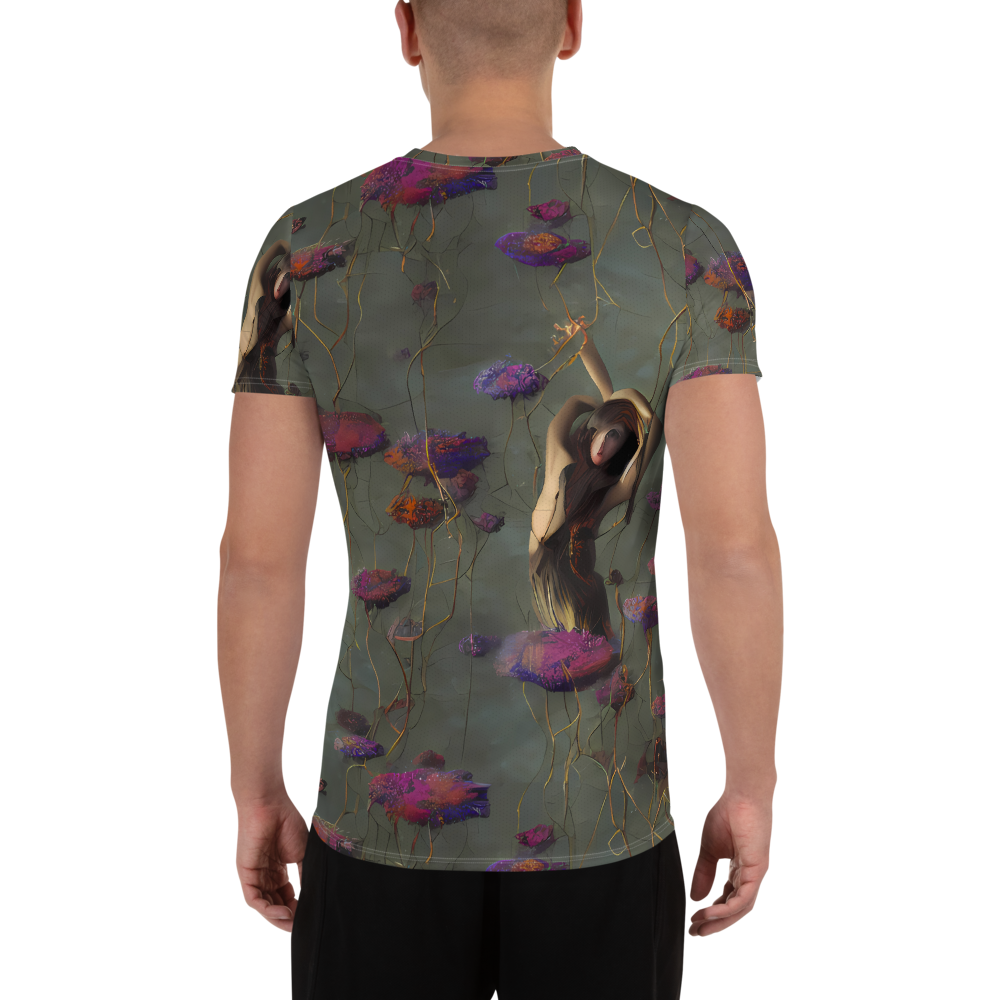 Men's Athletic T-Shirt - Ethereal Bloom