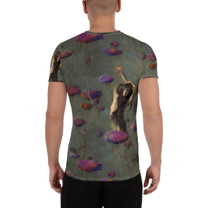 Men's Athletic T-Shirt - Ethereal Bloom