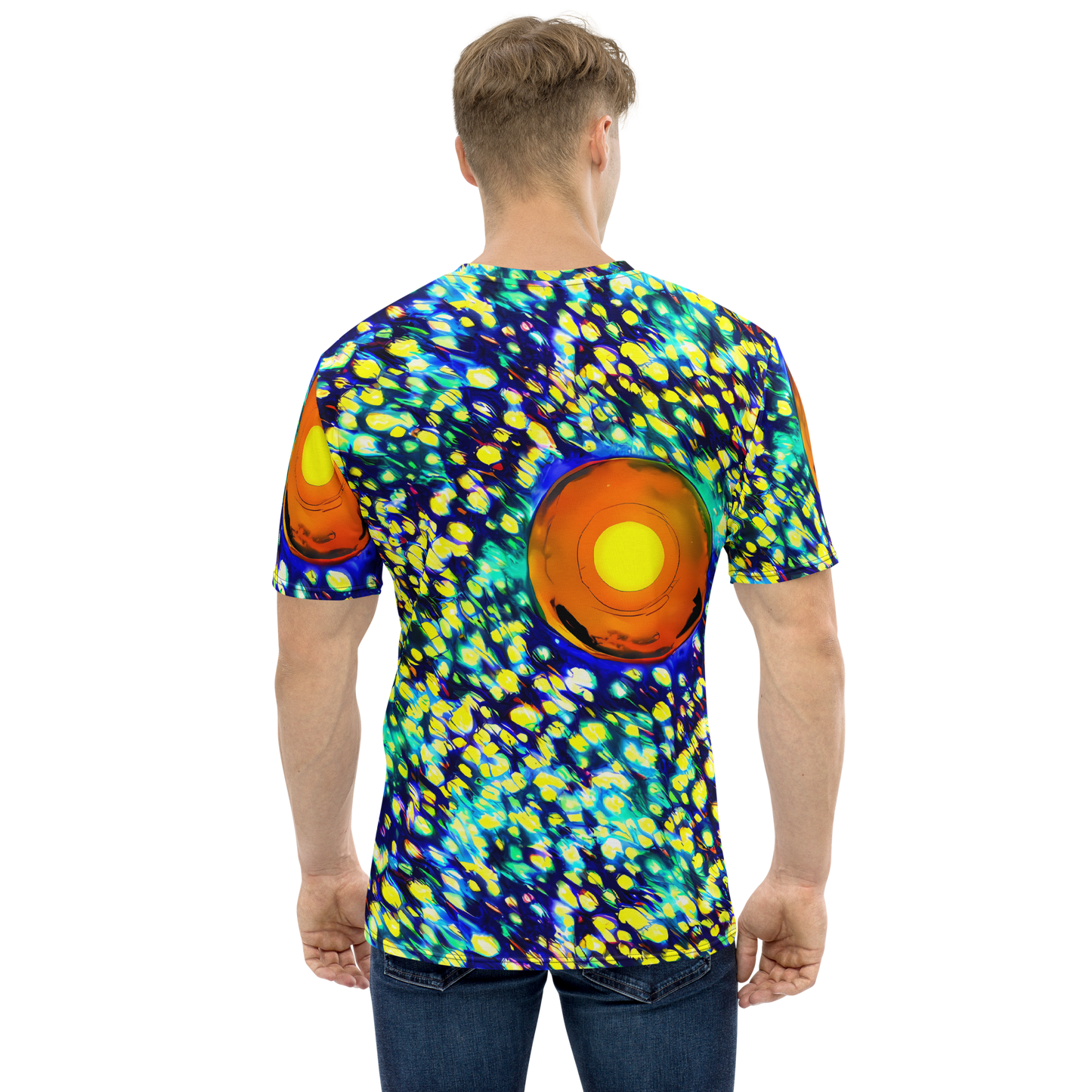 Men's Crew Neck T-Shirt - Illuminated Whirl