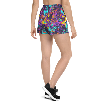 Women’s Athletic Shorts - Hutty Nebula