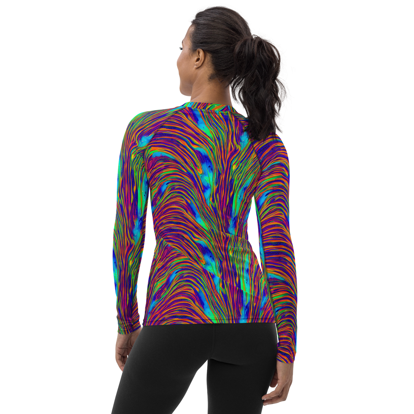 Women's Rash Guard - Lux Waves