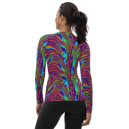Women's Rash Guard - Lux Waves