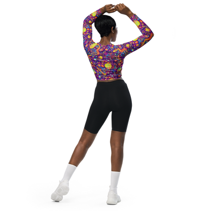 Long Sleeve Crop Top - Festival of Whimsy