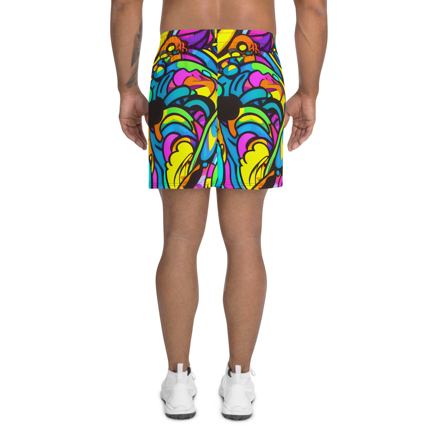 Men's Athletic Shorts - Kaleidoscopic Flow